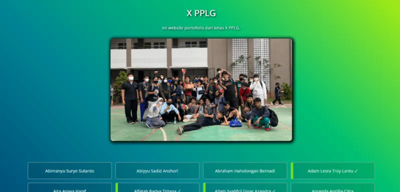 PPLG Portfolio collection landing page